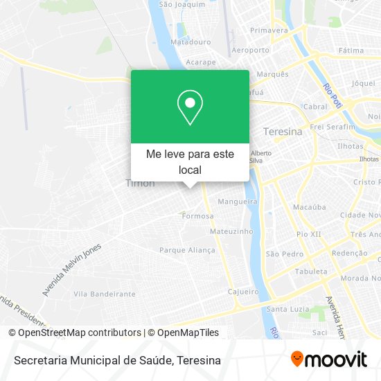 Secretaria Municipal de Saúde mapa