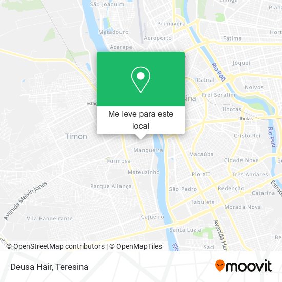 Deusa Hair mapa