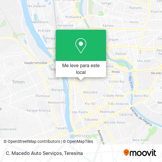 C. Macedo Auto Serviços mapa
