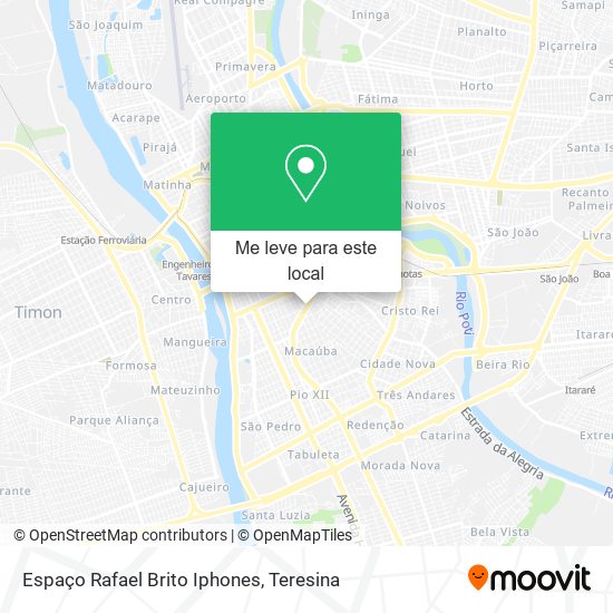 Espaço Rafael Brito Iphones mapa