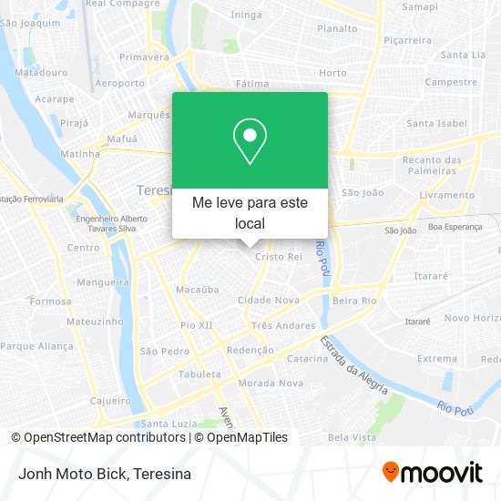 Jonh Moto Bick mapa