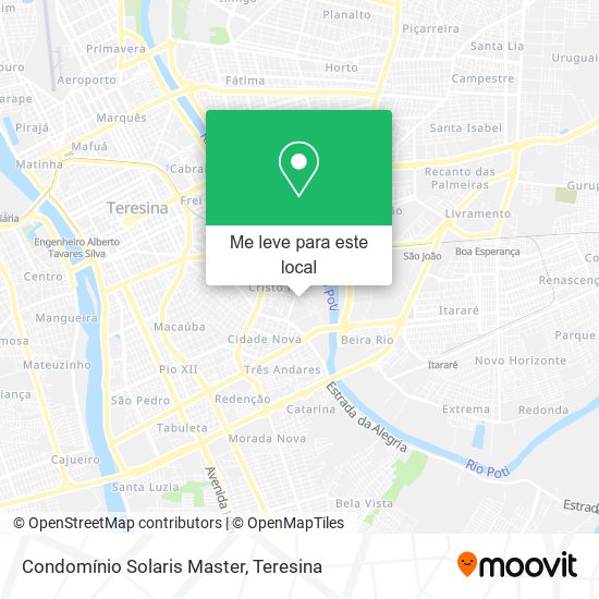 Condomínio Solaris Master mapa