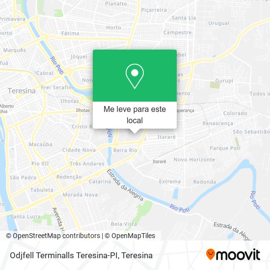 Odjfell Terminalls Teresina-PI mapa