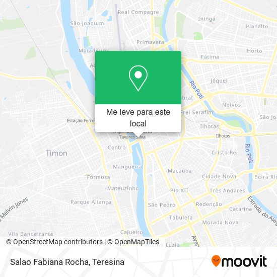 Salao Fabiana Rocha mapa