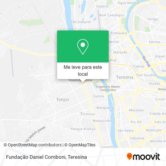 Fundação Daniel Comboni mapa