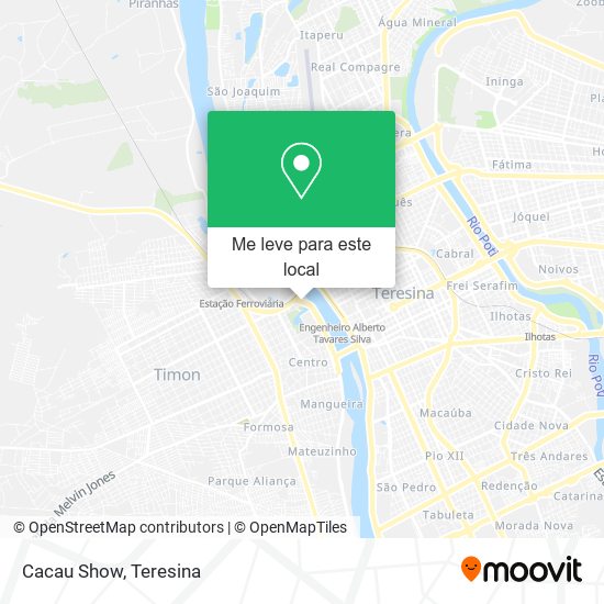 Cacau Show mapa