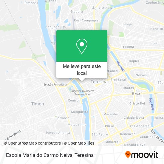 Escola Maria do Carmo Neiva mapa