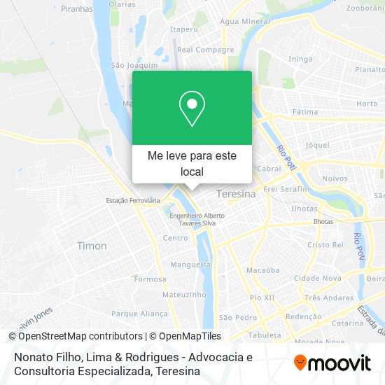 Nonato Filho, Lima & Rodrigues - Advocacia e Consultoria Especializada mapa
