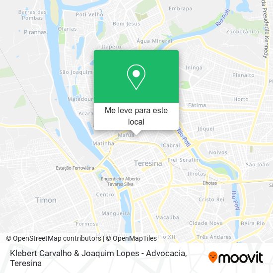 Klebert Carvalho & Joaquim Lopes - Advocacia mapa