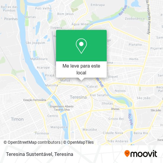 Teresina Sustentável mapa