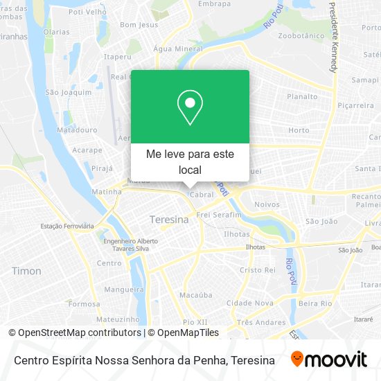 Centro Espírita Nossa Senhora da Penha mapa