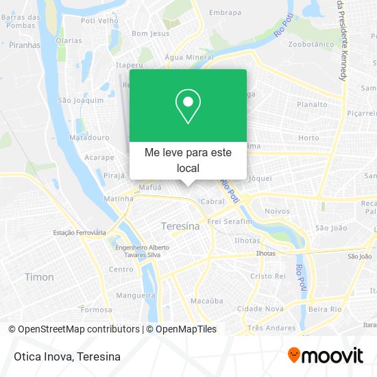 Otica Inova mapa