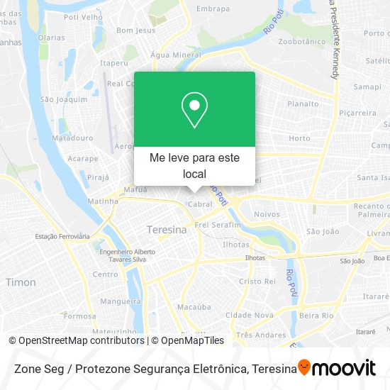 Zone Seg / Protezone Segurança Eletrônica mapa