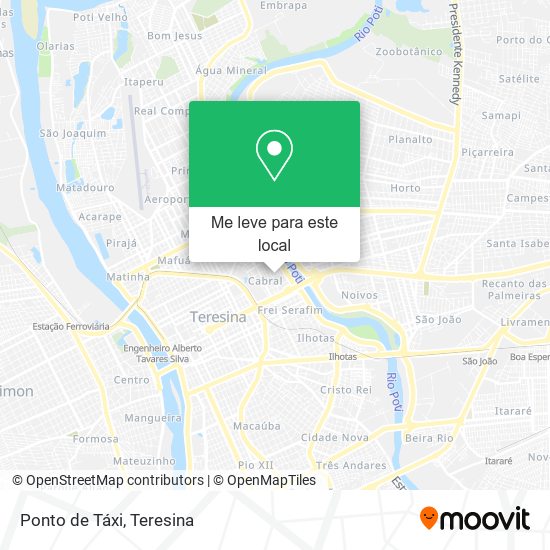 Ponto de Táxi mapa