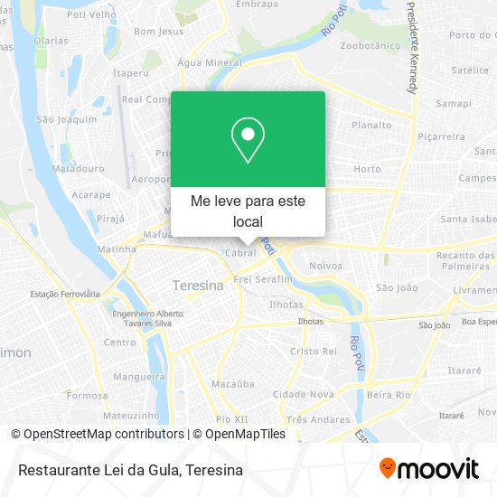 Restaurante Lei da Gula mapa