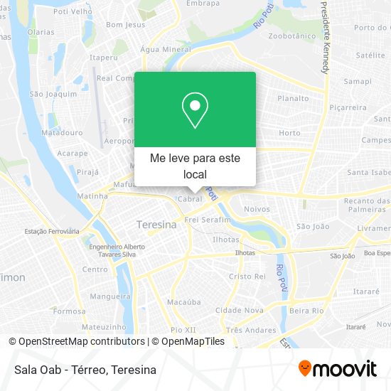 Sala Oab - Térreo mapa
