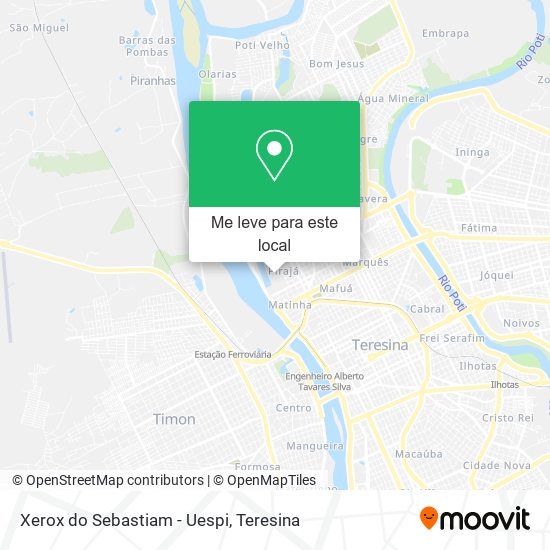 Xerox do Sebastiam - Uespi mapa