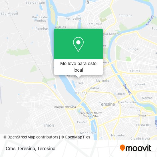 Cms Teresina mapa