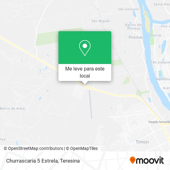Churrascaria 5 Estrela mapa