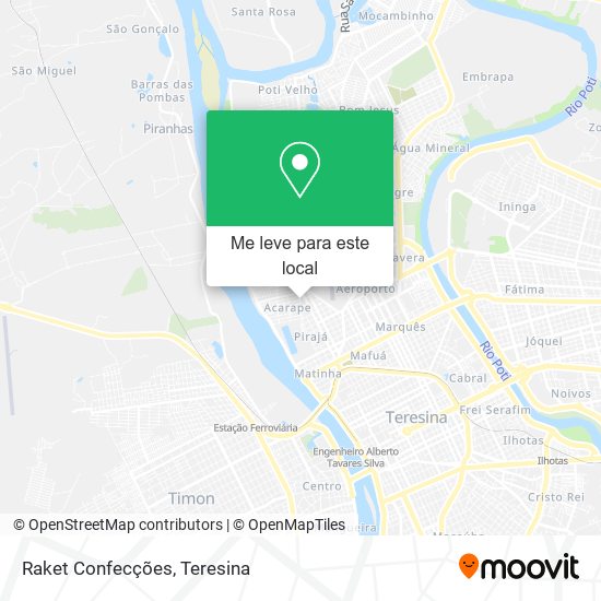 Raket Confecções mapa