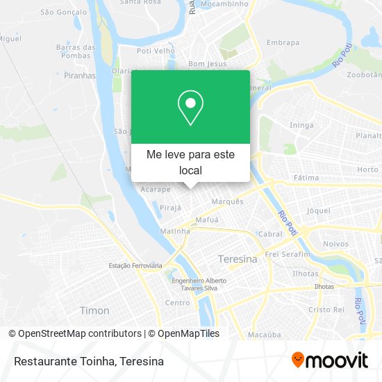 Restaurante Toinha mapa