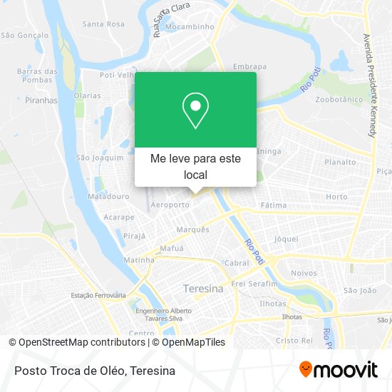 Posto Troca de Oléo mapa