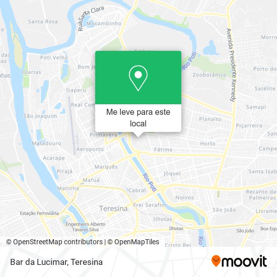 Bar da Lucimar mapa
