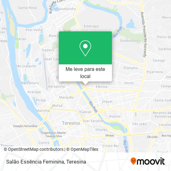 Salão Essência Feminina mapa