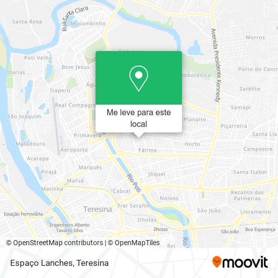 Espaço Lanches mapa