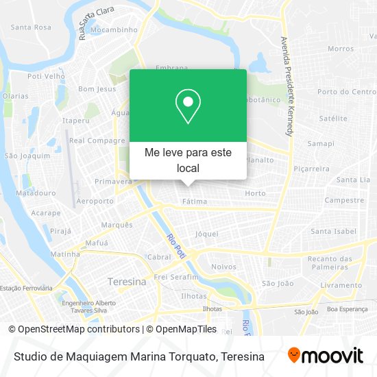 Studio de Maquiagem Marina Torquato mapa