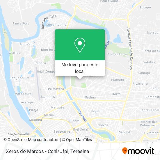 Xeros do Marcos - Cchl/Ufpi mapa