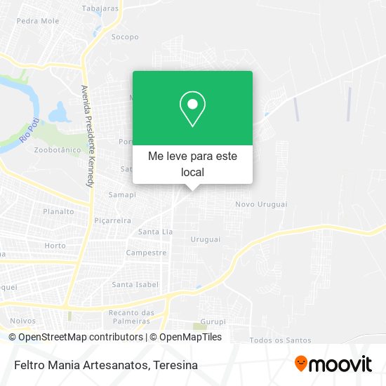 Feltro Mania Artesanatos mapa
