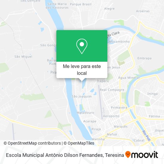Escola Municipal Antônio Dilson Fernandes mapa