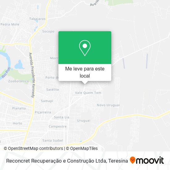 Reconcret Recuperação e Construção Ltda mapa