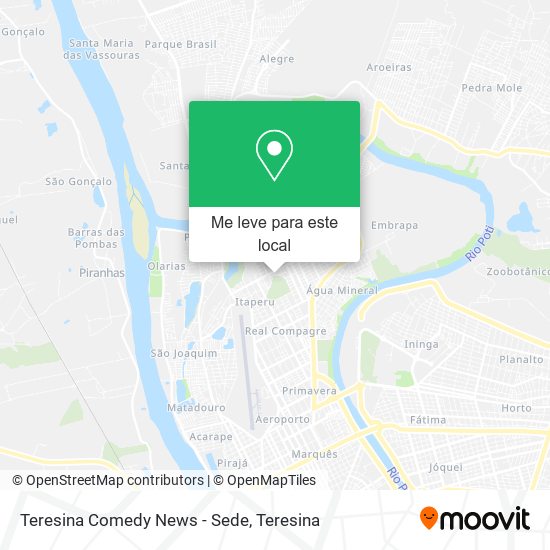 Teresina Comedy News - Sede mapa