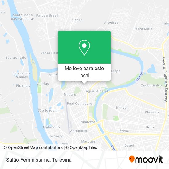 Salão Feminissima mapa