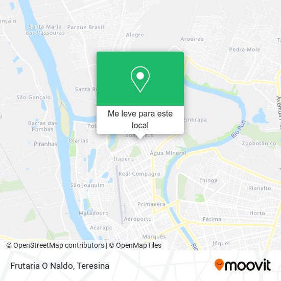 Frutaria O Naldo mapa