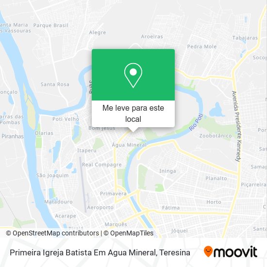 Primeira Igreja Batista Em Agua Mineral mapa