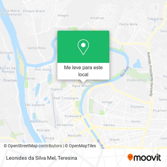 Leonides da Silva Mel mapa