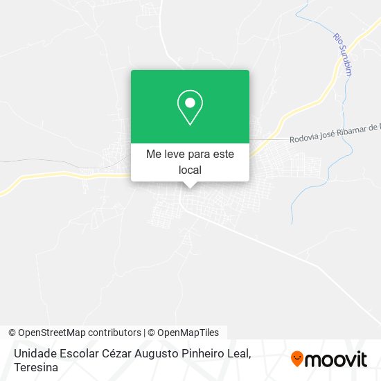 Unidade Escolar Cézar Augusto Pinheiro Leal mapa