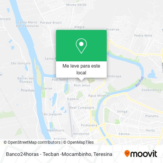 Banco24horas - Tecban -Mocambinho mapa