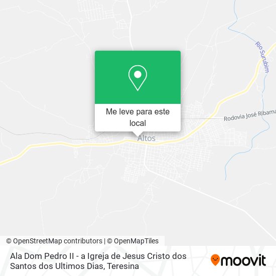 Ala Dom Pedro II - a Igreja de Jesus Cristo dos Santos dos Ultimos Dias mapa