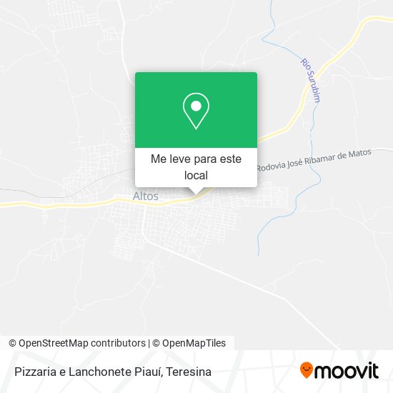 Pizzaria e Lanchonete Piauí mapa