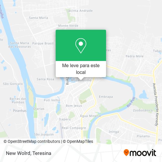 New Wolrd mapa