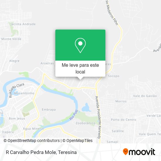R Carvalho Pedra Mole mapa