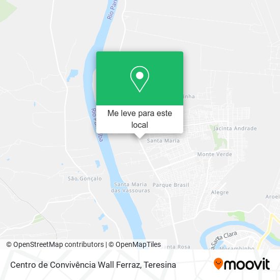 Centro de Convivência Wall Ferraz mapa