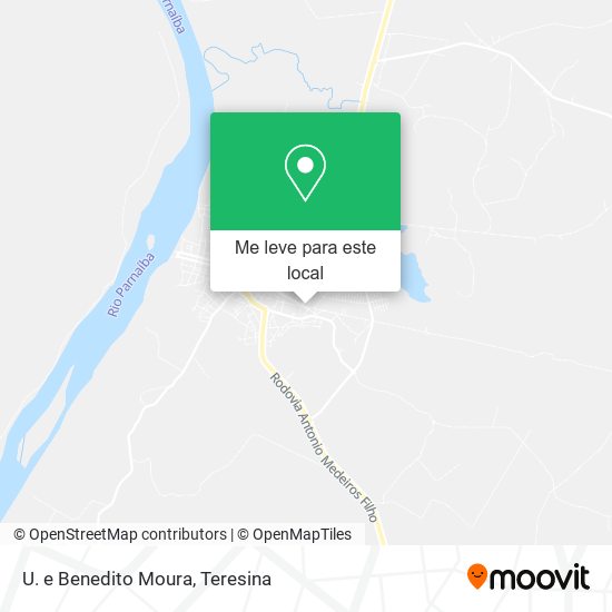 U. e Benedito Moura mapa