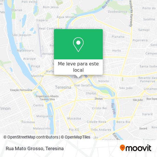 Rua Mato Grosso mapa