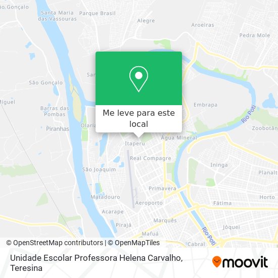 Unidade Escolar Professora Helena Carvalho mapa
