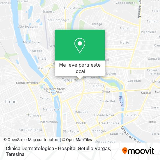 Clínica Dermatológica - Hospital Getúlio Vargas mapa